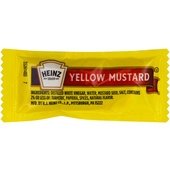 10013000530504 Heinz, 5 1/2 Gram Yellow Mustard Portion Packet (500/Case)