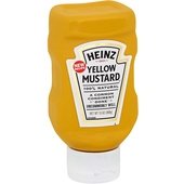 10013000007310 Heinz, 13 oz. Top Down Yellow Mustard Squeeze Bottle (16/Case)