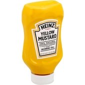 10013000002186 Heinz, 20 oz. Top Down Yellow Mustard Squeeze Bottle (12/Case)