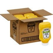 10013000000038 Heinz, 20 oz. Top Down Organic Yellow Mustard Squeeze Bottle (6/Case)