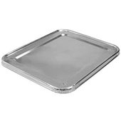 2049-30-100FC HFAinc, 1/2 Size Foil Steam Table Pan Lid w/ Full Curl (100/Case)