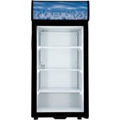 CDRF-1D/4 Admiral Craft, 20" 1 Swing Glass Door Countertop Refrigerated Merchandiser