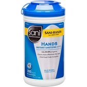 P92084 Sani Professional, Sani-Hands 300 Count Instant Hand Sanitizing Wipes (6/Case)
