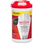 P56784 Sani Professional, 95 Count No-Rinse Multi-Surface Sanitizing Wipes (6/Case)