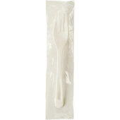 FO-PS-I World Centric, 6.3" Individually Wrapped Compostable PLA Plastic Fork (750/Case)