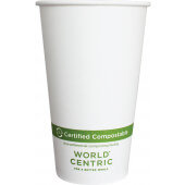 CU-PA-16 World Centric, 16 oz. FSC Paper Hot Cup (1000/Case)
