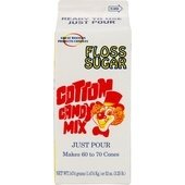 16100 Great Western, 3.25 Lb Yellow Piña Colada Cotton Candy Floss Sugar (6/Case)