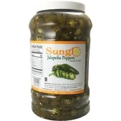 14101 Great Western, 1 Gallon Jar Sunglo Sliced Jalapeño Peppers (4/Case)