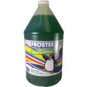 15031 Great Western, Frostee 1 Gallon Green Apple Snow Cone Syrup (4/Case)