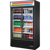 TVM-48-HC~VM01 True, 47" 2 Swing Glass Door Merchandiser Refrigerator