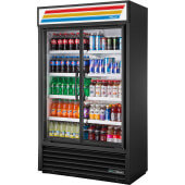 TVM-48SL-HC~VM01 True, 47" 2 Swing Glass Door Merchandiser Refrigerator