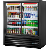TVM-48SL-54-HC~VM01 True, 47" 2 Swing Glass Door Merchandiser Refrigerator