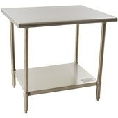 BPT-2448EL BlendPort, 48" x 24" Work Table, Stainless Steel Top w/ Undershelf