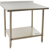 BPT-2430FL BlendPort, 30" x 24" Work Table, Stainless Steel Top w/ Undershelf