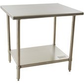 BPT-3048SL BlendPort, 48" x 30" Work Table, Stainless Steel Top w/ Undershelf
