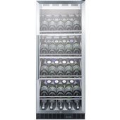 SCR1156CH Summit Appliance, 1 Swing Glass Door Wine Cellar Cabinet, Single Temperature, 4 Shelves