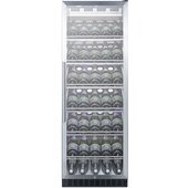 SCR1401CHCSS Summit Appliance, 1 Swing Glass Door Wine Cellar Cabinet, Single Temperature, 6 Shelves