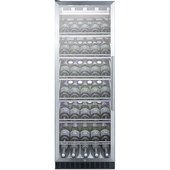 SCR1401LHCH Summit Appliance, 1 Swing Glass Door Wine Cellar Cabinet, Single Temperature, 6 Shelves