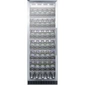 SCR1401LHCHCSS Summit Appliance, 1 Swing Glass Door Wine Cellar Cabinet, Single Temperature, 6 Shelves