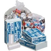 P3320ZXC Pitt Plastics, 16 Gallon Trash Can Liner, 0.7 Mil, Clear (250/Case)