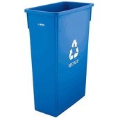 PTC-23L Winco, 23 Gallon Slim Recycling Container, Blue