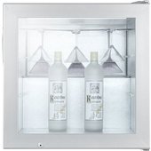SCFU386VK Summit Appliance, 24" Countertop Merchandiser Freezer w/ Glass Rack