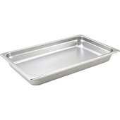 SPJH-102 Winco, Full Size Stainless Steel Steam Table Pan w/ Anti-Jamming Corners, 2.5" Deep