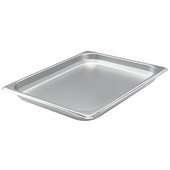 SPJH-201 Winco, 1/2 Size Stainless Steel Steam Table Pan w/ Anti-Jamming Corners, 1.25" Deep