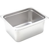 SPJH-206 Winco, 1/2 Size Stainless Steel Steam Table Pan w/ Anti-Jamming Corners, 6" Deep