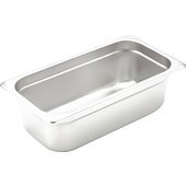 SPJH-304 Winco, 1/3 Size Stainless Steel Steam Table Pan w/ Anti-Jamming Corners, 4" Deep
