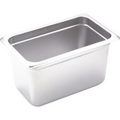 SPJH-406 Winco, 1/4 Size Stainless Steel Steam Table Pan w/ Anti-Jamming Corners, 6" Deep