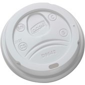 D9542 Dixie, White Paper Hot Cup Lids for 10-20 oz Cups (1,000/Case)