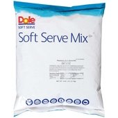 D551-A6120 Dole, 4 1/2 Lb. Non-Dairy Raspberry Soft Serve Ice Cream Mix Bag (4/case)