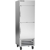 HBR23HC-1-HS Beverage-Air, 27" 2 Half Solid Door Reach-In Refrigerator, Horizon Series