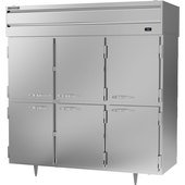 PRD3HC-1AHS Beverage-Air, 78" 6 Half Solid Door Reach-In Pass-Thru Refrigerator, Prestige Plus Series