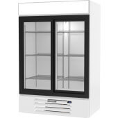 MMR45HC-1-W Beverage-Air, 52" 2 Slide Glass Door Merchandiser Refrigerator