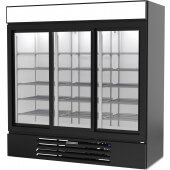 MMR66HC-1-B Beverage-Air, 75" 3 Slide Glass Door Merchandiser Refrigerator