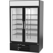 MMR44HC-1-B Beverage-Air, 47" 2 Swing Glass Door Merchandiser Refrigerator