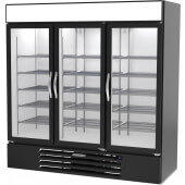 MMR72HC-1-B Beverage-Air, 75" 3 Swing Glass Door Merchandiser Refrigerator