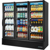FLM-81~TSL01 True, 81" 3 Swing Glass Door Merchandiser Refrigerator