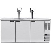 DD72HC-1-S Beverage-Air, 72" Direct Draw Beer Dispenser, 3 Keg, 4 Tap