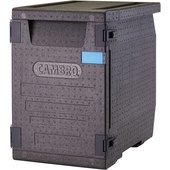 EPP400110 Cambro, 91 Qt Black Insulated Cam GoBox Food Pan Carrier, 4 Pan Capacity