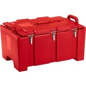 100MPC158 Cambro, 40 Qt Red Insulated Food Pan Carrier, 1-3 Pan Capacity