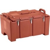 100MPC402 Cambro, 40 Qt Brick Red Insulated Food Pan Carrier, 1-3 Pan Capacity