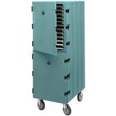 1826DTC401 Cambro, Slate Blue Insulated Sheet Pan Carrier w/ Casters, 24 Sheet Pan Capacity