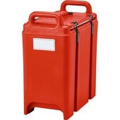 350LCD158 Cambro, 3 3/8 Gallon Insulated Soup Carrier, Red
