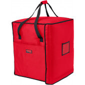 GBPP1018521 Cambro, 19" x 19" x 23" Premium Insulated GoBag® Pizza Delivery Bag, Red