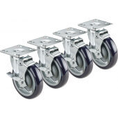 28-101S Krowne, 3" Plate Casters, Set of 4