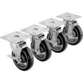 28-107S Krowne, 5" Plate Casters, Set of 4