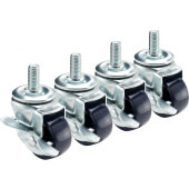 28-139S Krowne, 2" Low Profile Stem Casters, Set of 4